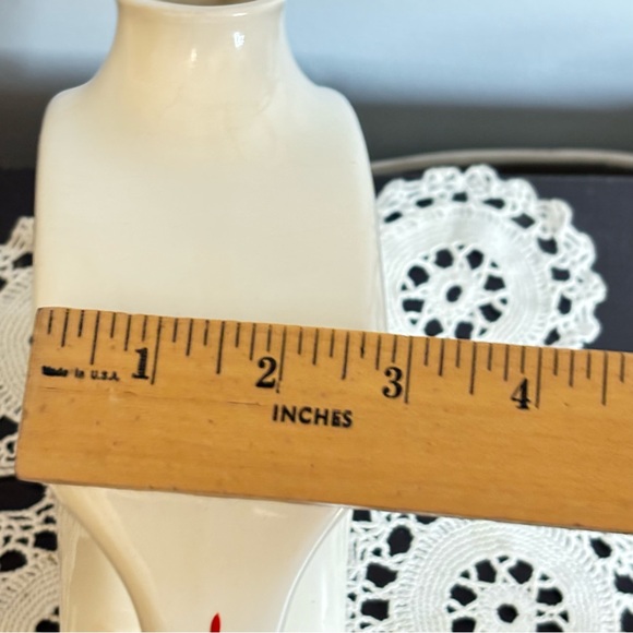 Vintage MCM Universal Pottery Cambridge 1940s Cattails Water Pitcher Oven Proof - Picture 8 of 9